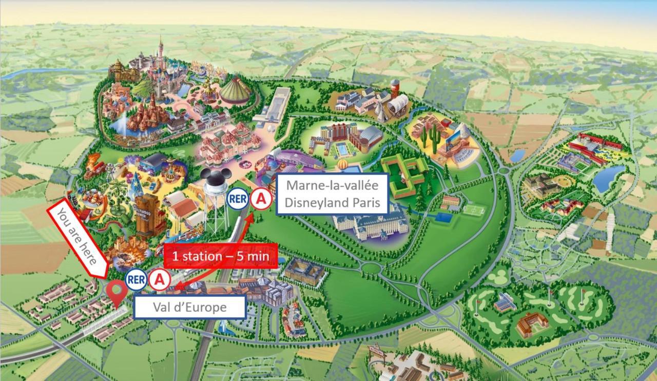 Studio Art - Shopping Center And Train Station 500M - Disneyland Paris 5Min Montevrain Ngoại thất bức ảnh